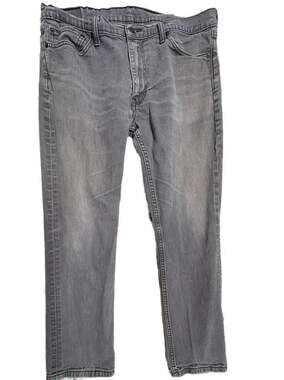 Levi's 511 Slim Fit Grey Denim Jeans Size 38x30